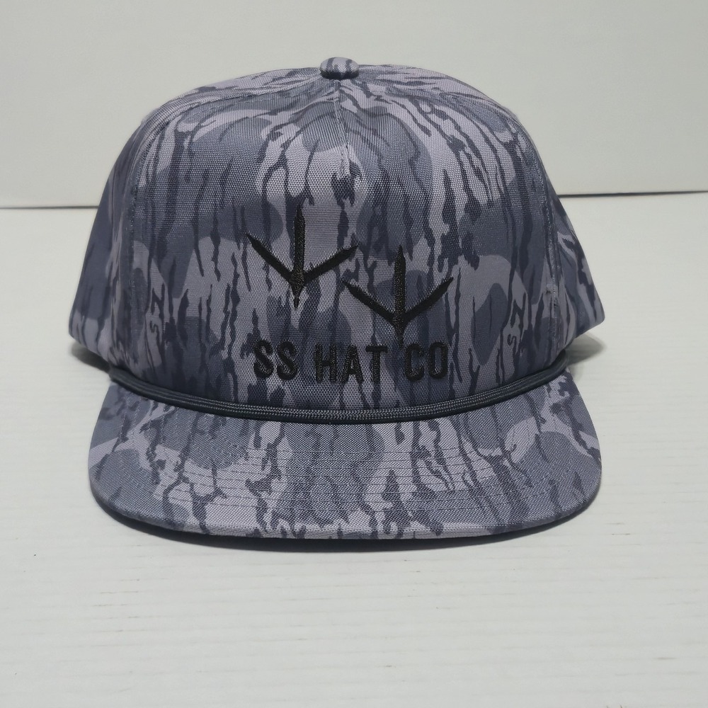 Southern‎ String Hat Co Men's One Size Cap Grey Camo Turkey Tracks Rope Snapback